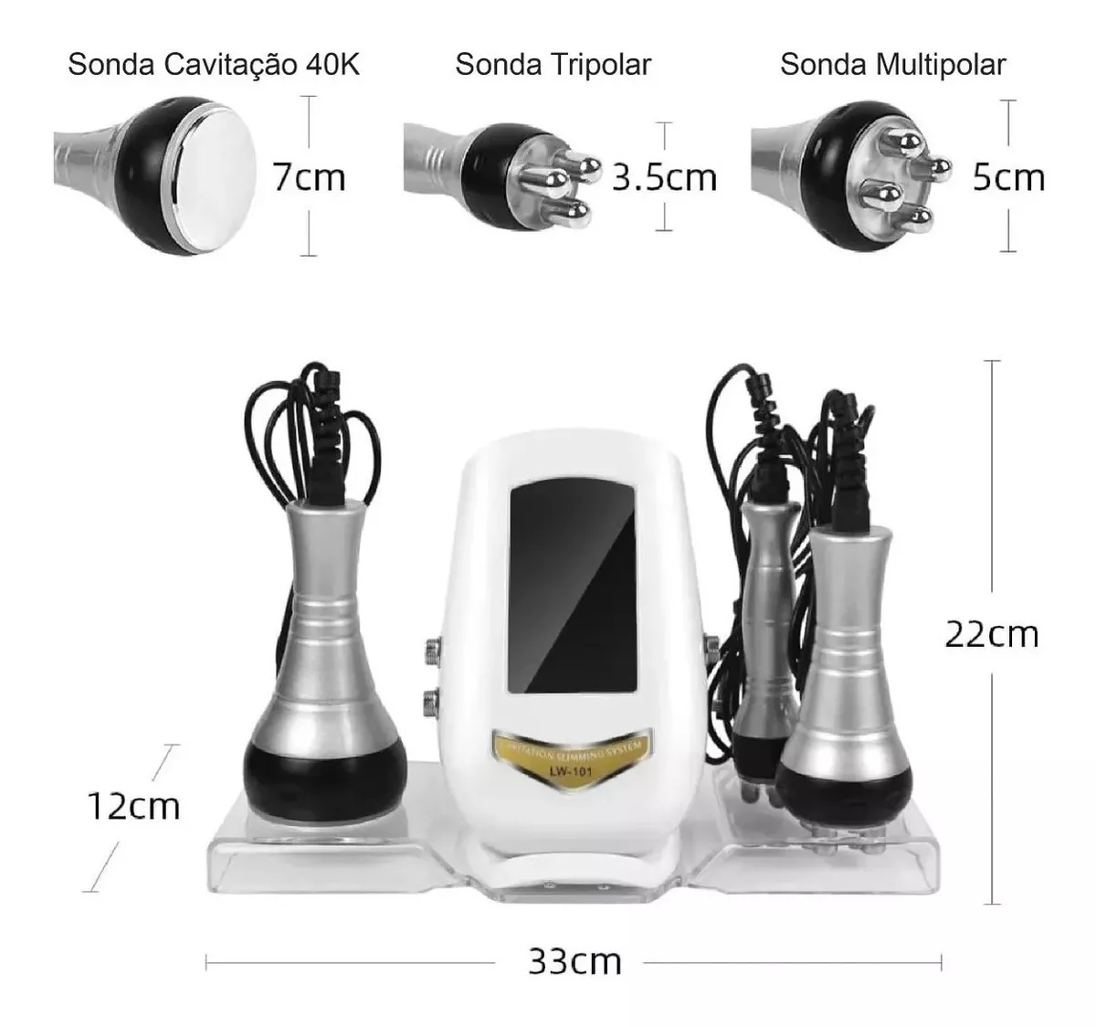 Aparelho Estetica Profissional 40k Lipocavitação Lw 101 - Jefe's