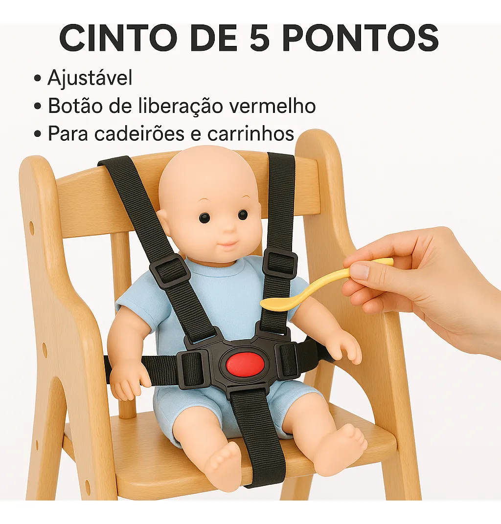 Cinto de Segurança Infantil 5 Pontos Ajustável para Carrinho e Cadeirinha com Trava Central – Jefe's Imports Cinto de Segurança Infantil 5 Pontos Ajustável para Carrinho e Cadeirinha com Trava Central - Jefe's Imports