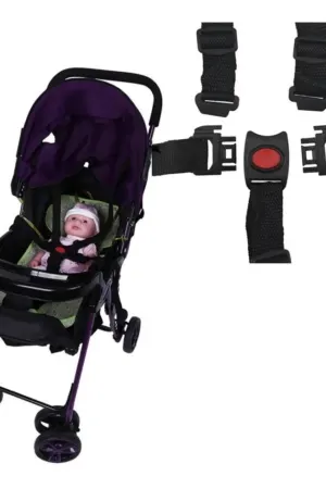 Cinto de Segurança Infantil 5 Pontos Ajustável para Carrinho e Cadeirinha com Trava Central - Jefe's Imports