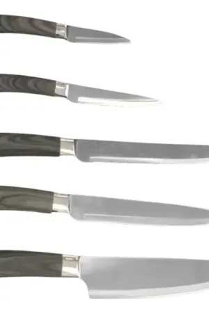 Kit de Facas em Aço Inox para Cozinha com Suporte Giratório 360° – Linha Luxo 9 Peças - Jefe's Imports