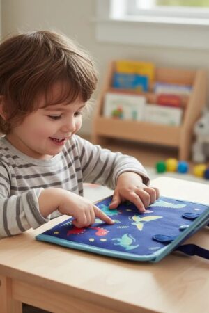 Livro Educativo Infantil Montessori Sensorial com Atividades – Busy Book Dinossauro - Jefe's Imports