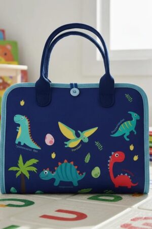 Livro Educativo Infantil Montessori Sensorial com Atividades – Busy Book Dinossauro - Jefe's Imports