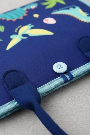 Livro Educativo Infantil Montessori Sensorial com Atividades – Busy Book Dinossauro - Jefe's Imports