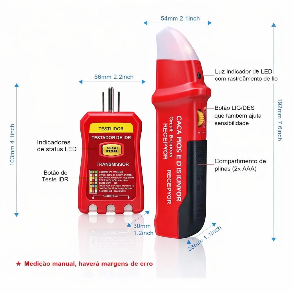 Localizador de Disjuntor UNI-T para Painel Elétrico 100V com Receptor e Transmissor – Jefe's Imports Localizador de Disjuntor UNI-T para Painel Elétrico 100V com Receptor e Transmissor - Jefe's Imports