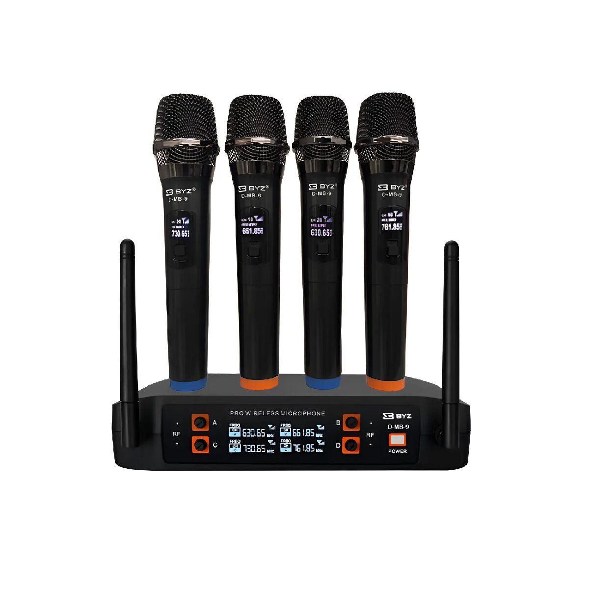 Microfone Wireless Profissional com 4 Microfones Portáteis UHF Sem Fio - Jefe's Imports Microfone Wireless Profissional com 4 Microfones Portáteis UHF Sem Fio - Jefe's Imports