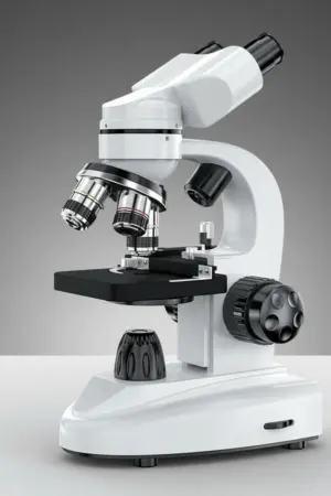 Microscópio Binocular Profissional Biológico com 4 Objetivas – Até 1600X com Maleta - Jefe's Imports