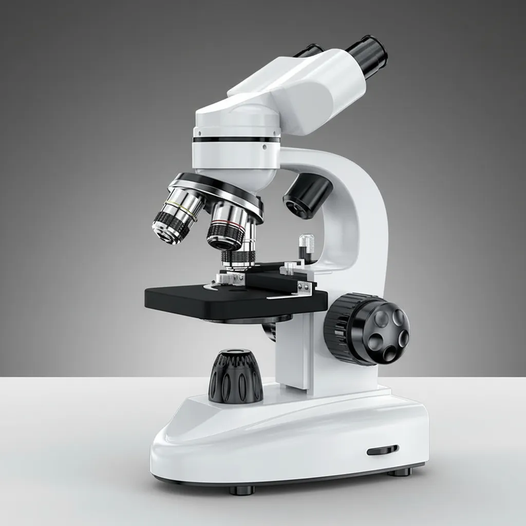 Microscópio Binocular Profissional Biológico com 4 Objetivas – Até 1600X com Maleta – Jefe's Imports Microscópio Binocular Profissional Biológico com 4 Objetivas – Até 1600X com Maleta - Jefe's Imports