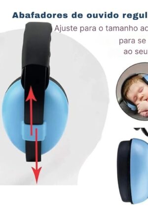 Protetor Auricular Infantil Abafador de Ruído para Bebê e Criança – Anti Ruído até 26dB - Jefe's Imports