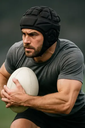 Capacete Protetor de Cabeça e Orelha para Goleiro Futebol Rugby - Jefe's Imports
