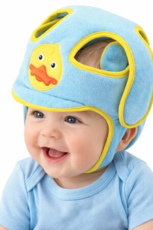 Capacete Protetor Infantil Anti-Impacto Ajustável para Bebê Primeiros Passos - Azul - Jefe's Imports