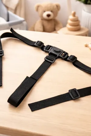 Cinto de Segurança Infantil 3 Pontos Ajustável para Cadeira e Carrinho - Jefe's Imports