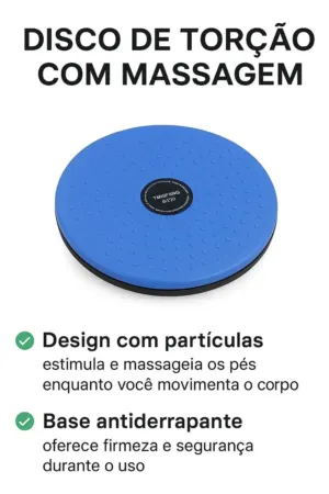 Disco de Torção 360° Fitness para Exercícios, Equilíbrio e Fortalecimento Abdominal - Jefe's Imports