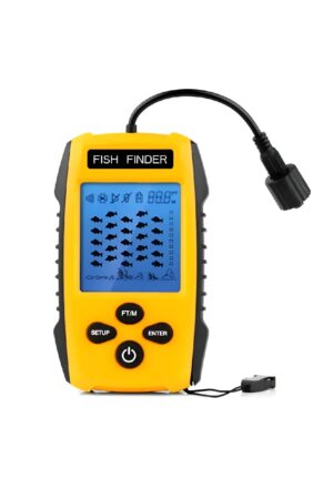 Localizador de Peixes Sonar Portátil Fish Finder com Transdutor e Display LCD - Jefe's Imports
