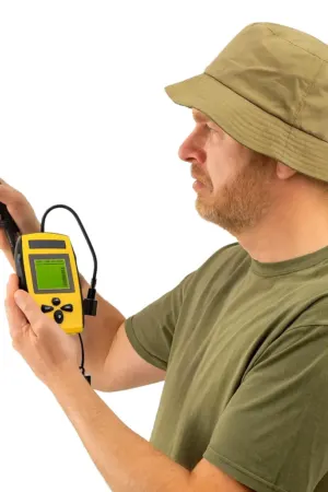 Localizador de Peixes Sonar Portátil Fish Finder com Transdutor e Display LCD - Jefe's Imports