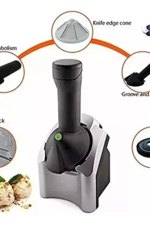 Máquina de Sorvete Natural Manual – Faz Sorvete de Frutas, Açaí e Milkshake Saudável em Casa - Jefe's Imports