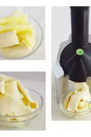 Máquina de Sorvete Natural Manual – Faz Sorvete de Frutas, Açaí e Milkshake Saudável em Casa - Jefe's Imports