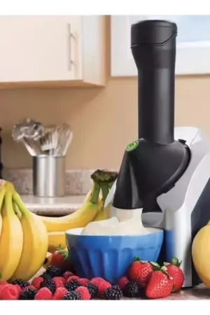 Máquina de Sorvete Natural Manual – Faz Sorvete de Frutas, Açaí e Milkshake Saudável em Casa - Jefe's Imports