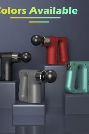 Massageador Corporal Fascial Modelo Pistola com 4 Cabeças e 5 Velocidades - Jefe's Imports