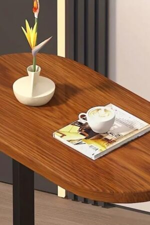 Mesa Lateral de Apoio para Sofá e Cama Tipo C em MDF com Estrutura de Ferro - Jefe's Imports