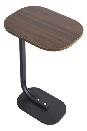 Mesa Lateral de Apoio para Sofá e Cama Tipo C em MDF com Estrutura de Ferro - Jefe's Imports