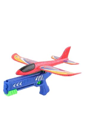 Pistola Lançadora de Avião Planador Infantil Brinquedo Catapulta Manual com Avião Grande - Jefe's Imports