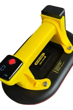 Ventosa Elétrica a Vácuo 200kg para Vidro e Porcelanato com Visor Digital Recarregável - Jefe's Imports