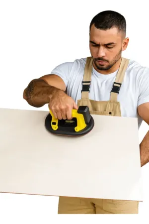 Ventosa Elétrica a Vácuo 200kg para Vidro e Porcelanato com Visor Digital Recarregável - Jefe's Imports