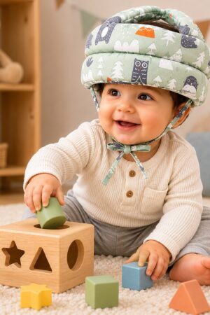 Capacete Protetor Bebê Anticolisão Ajustável Para Engatinhar e Andar - Jefe's Imports