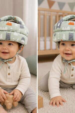 Capacete Protetor Bebê Anticolisão Ajustável Para Engatinhar e Andar - Jefe's Imports