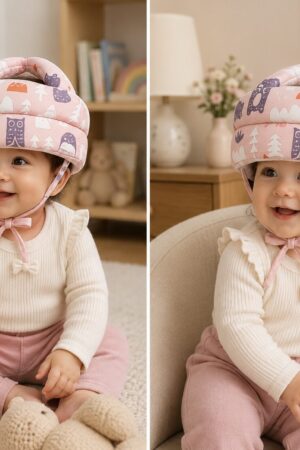 Capacete Protetor Bebê Anticolisão Ajustável Para Engatinhar e Andar - Jefe's Imports