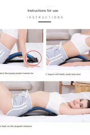 Corretor Postural Lombar Ajustável com Acupressão e Massageador para Coluna - Jefe's Imports