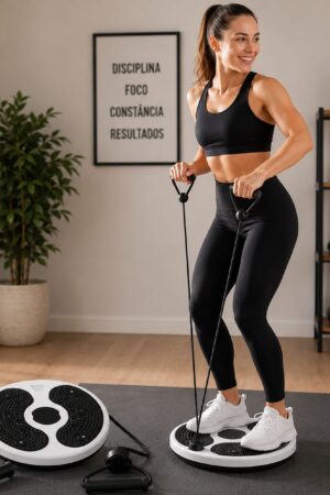 Disco Twister Fitness Com Elásticos Exercícios Abdominal Cintura Preto Academia Casa - Jefe's Imports