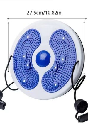Disco Twister Fitness Com Elásticos Exercícios Abdominal Cintura Preto Academia Casa - Jefe's Imports