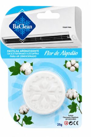 Kit 6 Pastilhas Aromatizantes Para Ar Condicionado BaClean Lavanda e Flor de Algodão 25g - Jefe's Imports