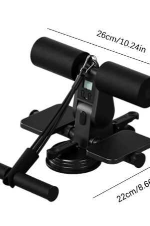 Máquina de Abdominal Portátil com Ventosa Dupla e Contador de Exercícios Ajustável Fitness Home Gym - Jefe's Imports