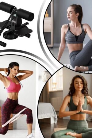 Máquina de Abdominal Portátil com Ventosa Dupla e Contador de Exercícios Ajustável Fitness Home Gym - Jefe's Imports