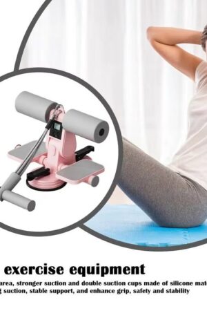 Máquina de Abdominal Portátil com Ventosa Dupla e Contador de Exercícios Ajustável Fitness Home Gym - Jefe's Imports