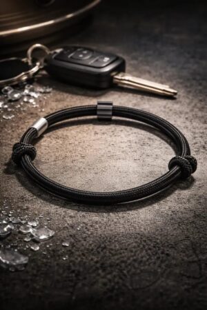Pulseira Masculina Ajustável Antiestática Magnética EDC Minimalista Preta Premium Para Uso Diário - Jefe's Imports